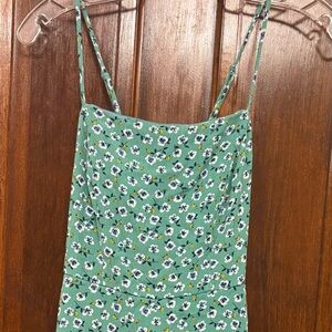 Floral Green Maxi Dress